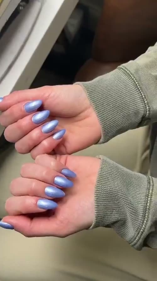 Periwinkle chrome set