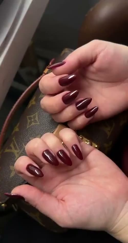 Deep burgundy long set