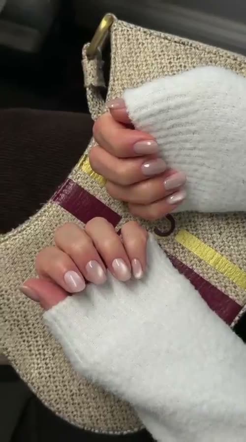 Nude set after a Russian manicure