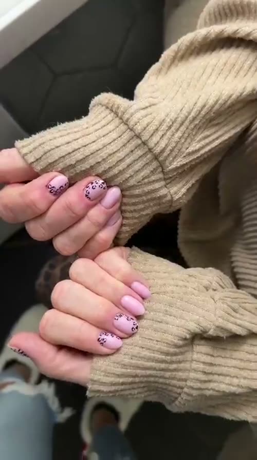 Pink set with nail art