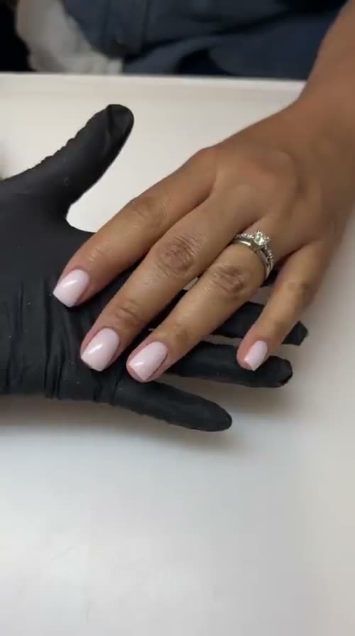 Pale pink set, fresh off the lamp