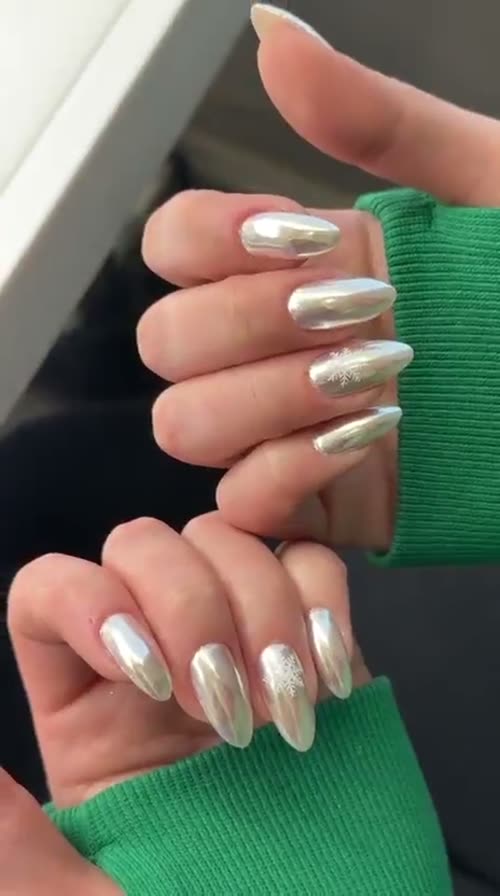 A finished white chrome set