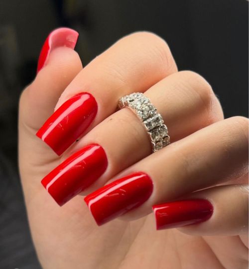Long red square set
